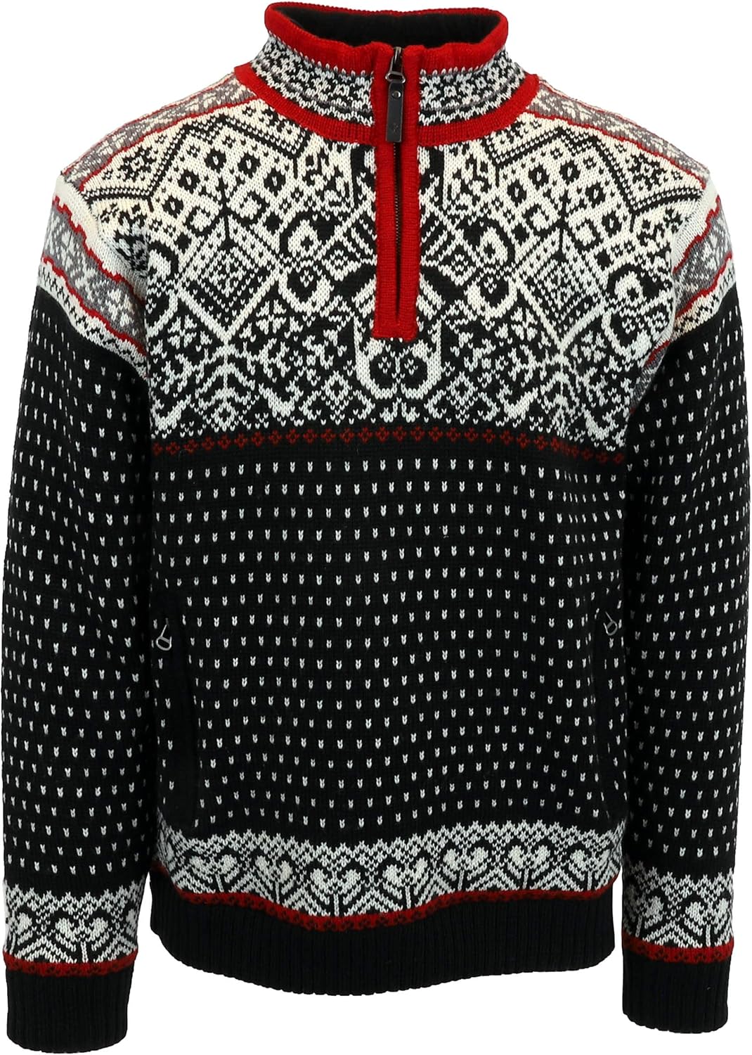 ICEWEAR Björn Wool Lined Sweater Norwegian Style Quarter Zip Light 100
