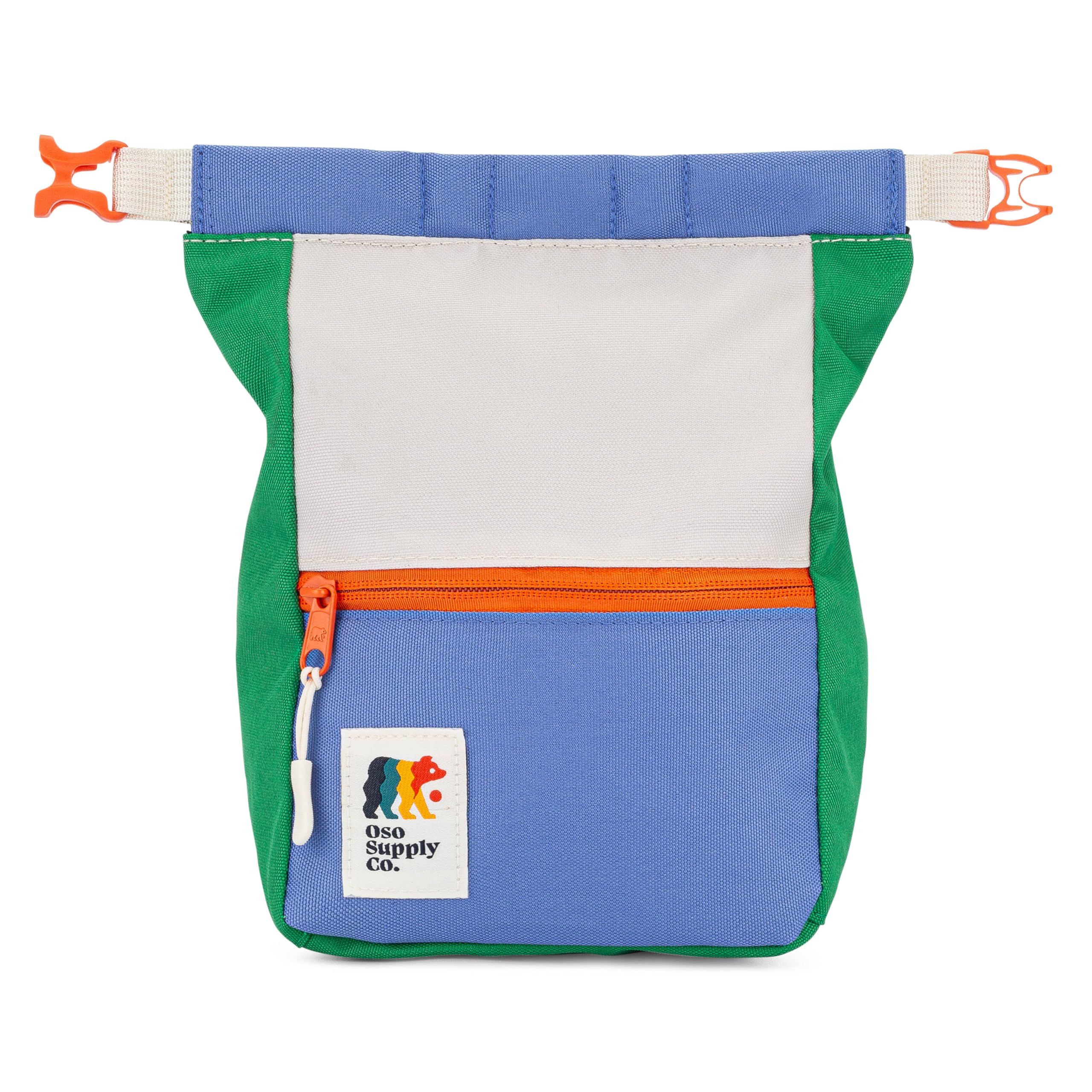 Photo 1 of Oso Supply Co - Large Roll Down Bouldering Chalk Bucket (Green/Blue/Orange)