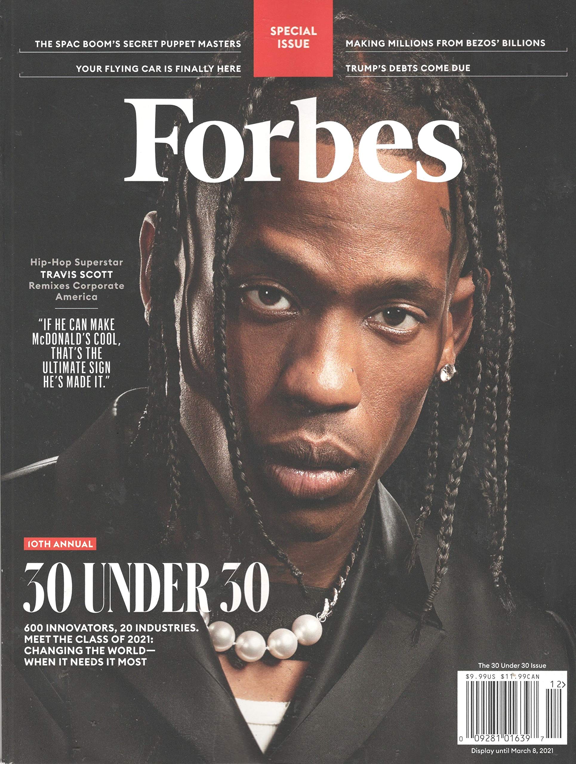Forbes Magazine December The 30 Under 30 Issue Travis Scott Cover Forbes Magazine Amazon Com Books