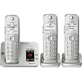 Panasonic KX-TGE463S Link2Cell Bluetooth Cordless Phone with Answering Machine- 3 Handsets