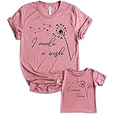 Teeny Fox I Made a Wish I Came True Mother Daughter Matching Outfits Mom and Me Cute Family Shirts