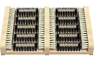 SCRUBIT Boot Scraper Brush – Flat Door Scrubber Mat - All Weather Shoes & Boots Cleaner, Removes Snow, Sand and Mud – 14.2 x 10 in. Boot Scraper Door Mat Outdoor Boot Brush
