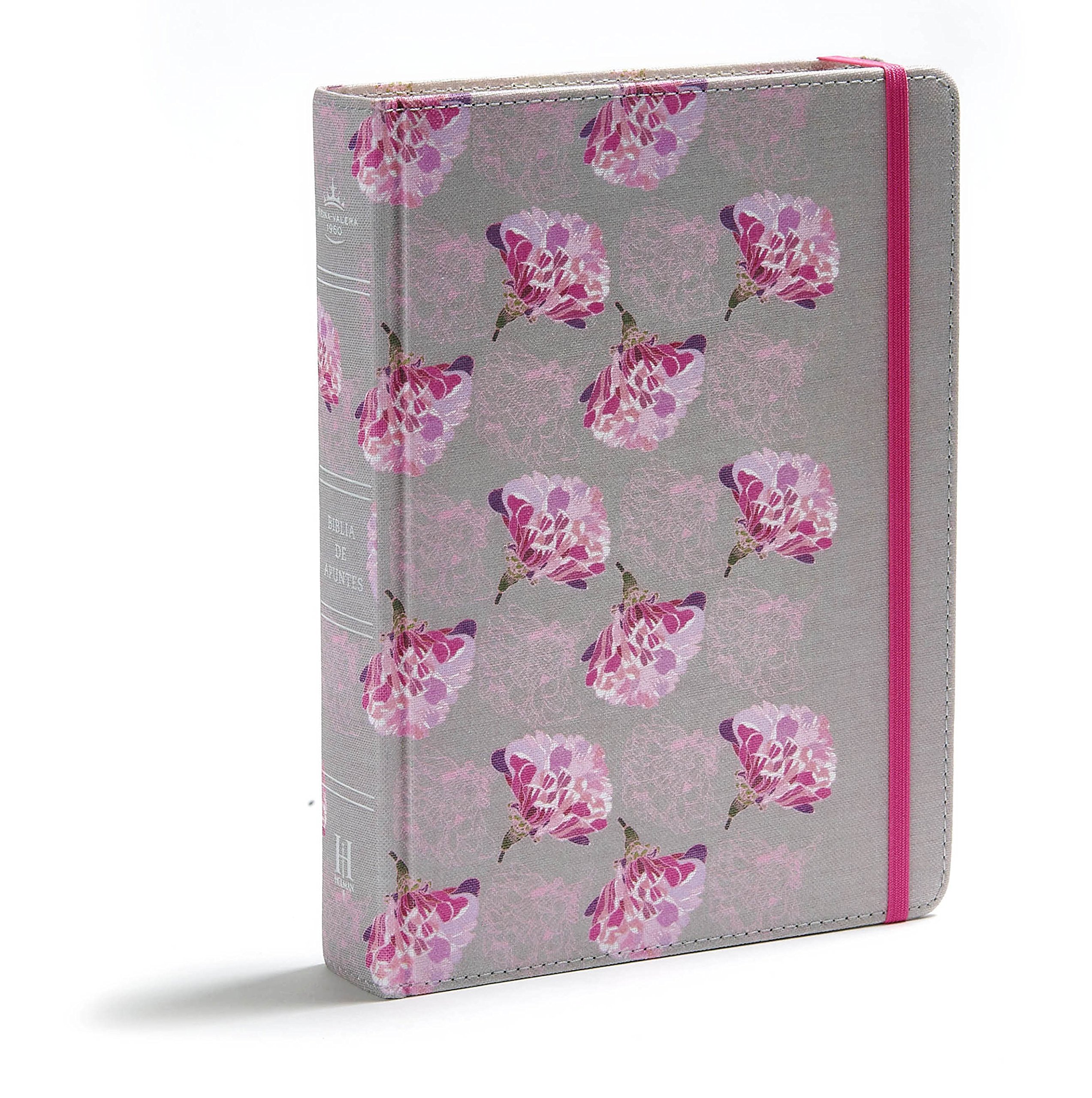Biblia Reina Valera 1960 de apuntes gris y floreado , tela impresa | RVR 1960 NoteTaking Bible, Grey and Pink, Cloth over Board (Spanish Edition) Biblia Reina Valera 1960 de apuntes gris y floreado , tela impresa | RVR 1960 NoteTaking Bible, Grey and Pink, Cloth over Board (Spanish Edition) Hardcover