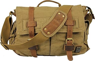 large vintage canvas messenger bag