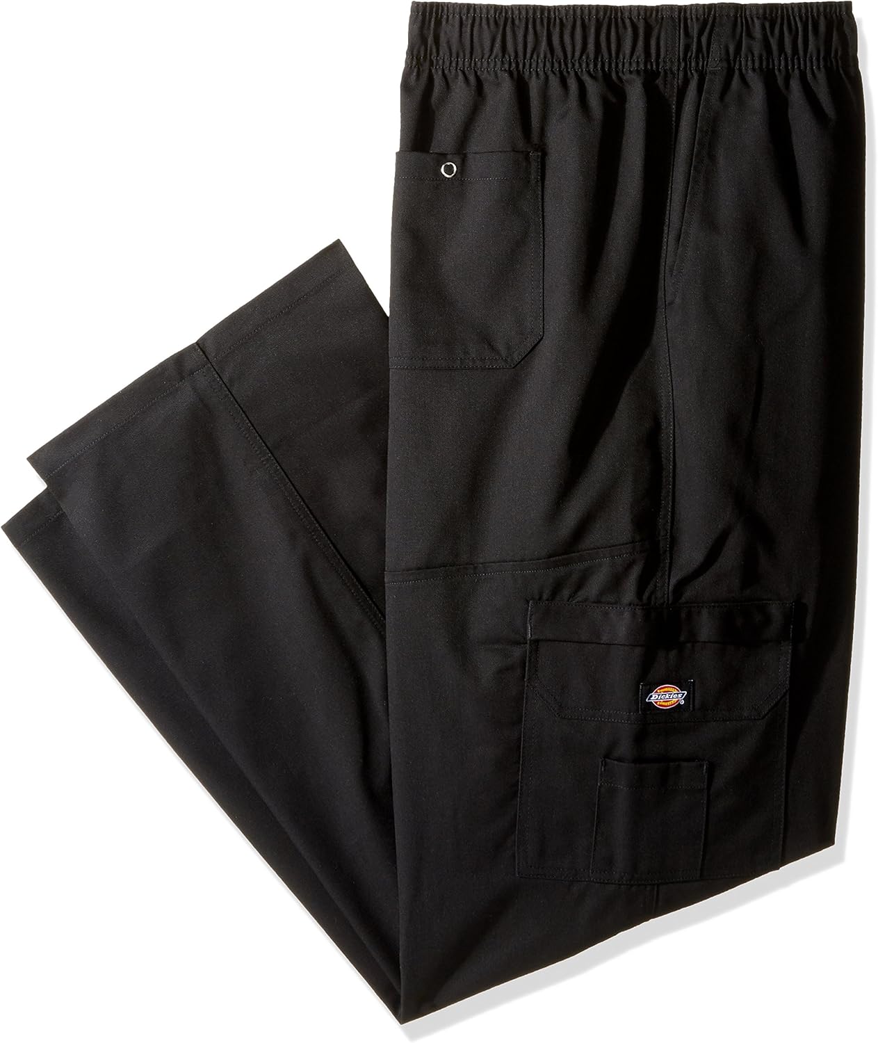 Dickies Chef Men's Big and Tall Baggy Pant, Black Cargo