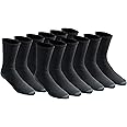 Dickies Men's All Purpose Cushion Crew Socks, Available in M-XL (6, 12 Pairs)