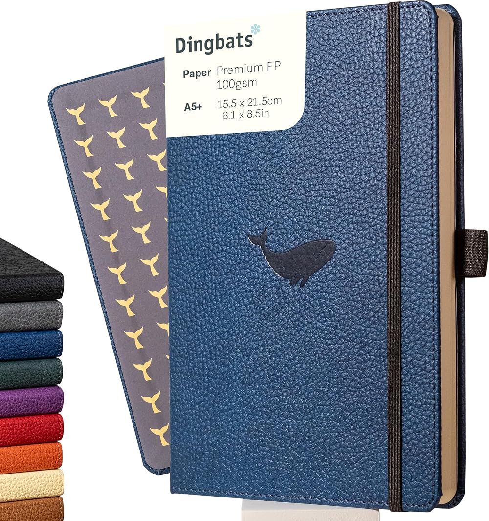 Dingbats* Wildlife Dotted Journal A5 Vegan Leather Hardcover 192pp