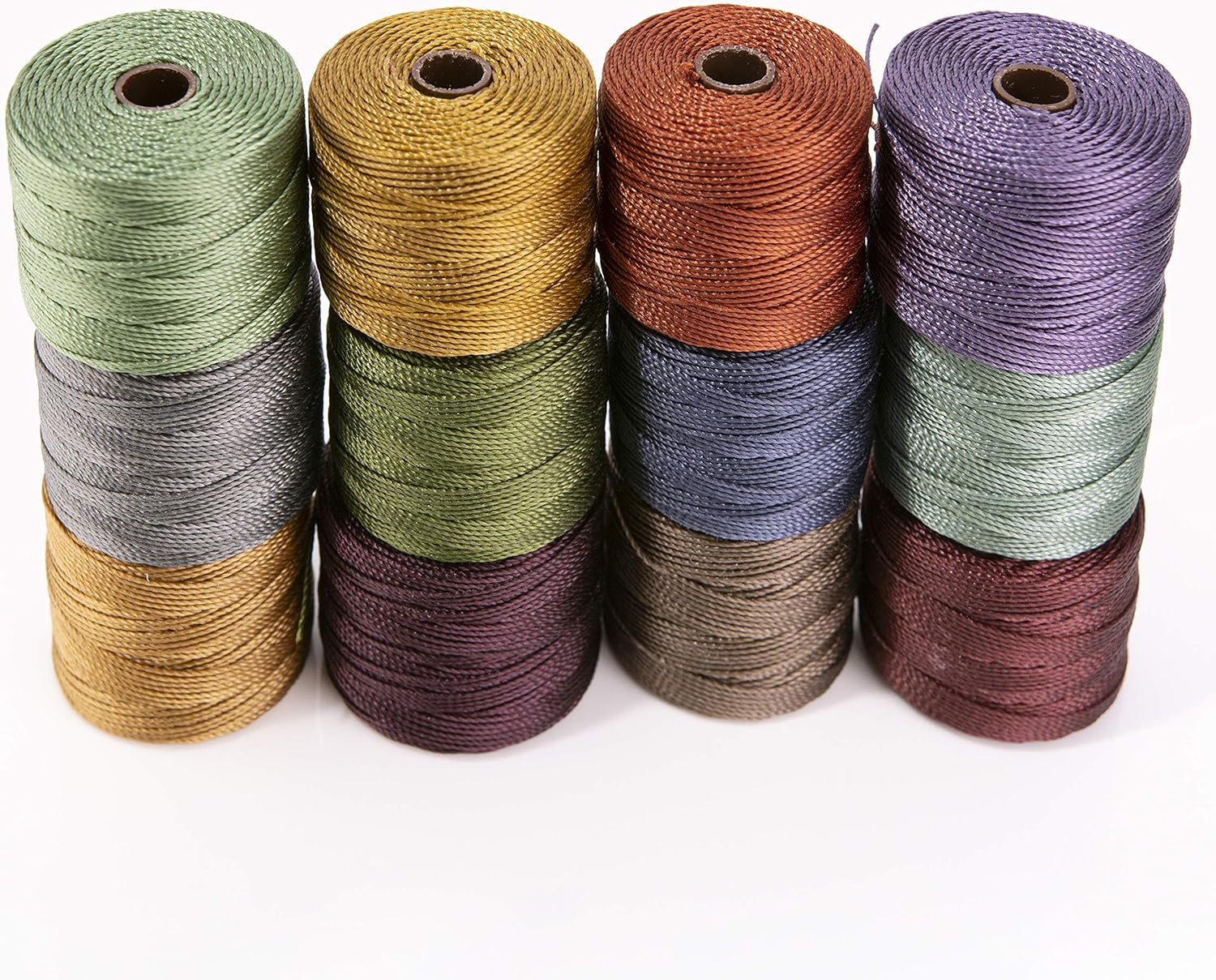 The Beadsmith S-LON Bead Cord 12PK Forest, Multi-Coloured, One Size - Image 3