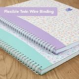 Oxford Liberty A4 Notebooks Twin Pack Pastel Colours 140 Pages Scribzee Enabled view 4