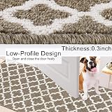 SHACOS Extra Long Hallway Runner Rug 60x300 cm Non Slip Brown view 5