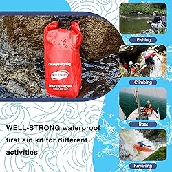 WELL-STRONG Waterproof First Aid Kit Roll Top Boat
