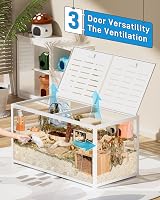 Hamster Cage 3.0 Large Metal Stackable 120x60x62 cm White view 3