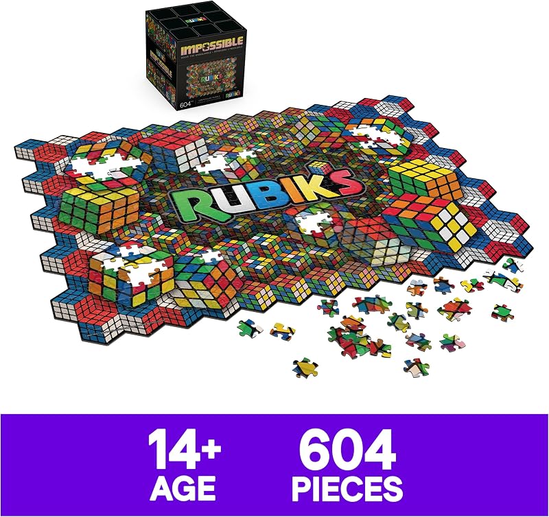 Rubik's Cube, Puzzle Rubik's Impossible, Puzzle lenticolare da 604 pezzi, a partire dai 14 anni