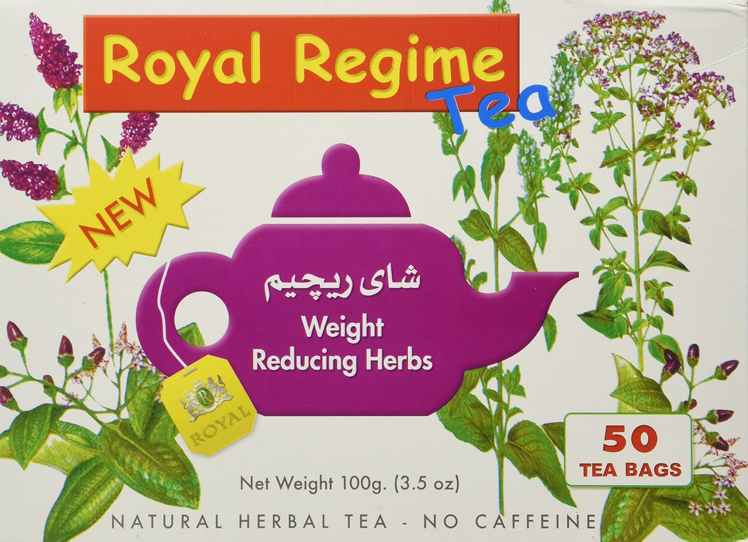 Royal Regime Tea 50 Envelopes Filter Great Regime Tea With Amazing Results Premium Quality, 50 Count (Pack of 1)