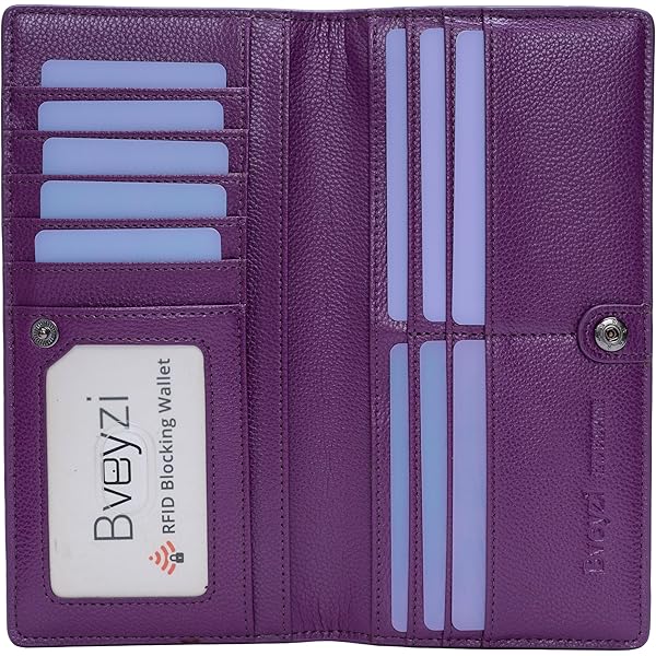 Amazon.com: Alldaily Ultra Slim Thin Women Wallet RFID Blocking