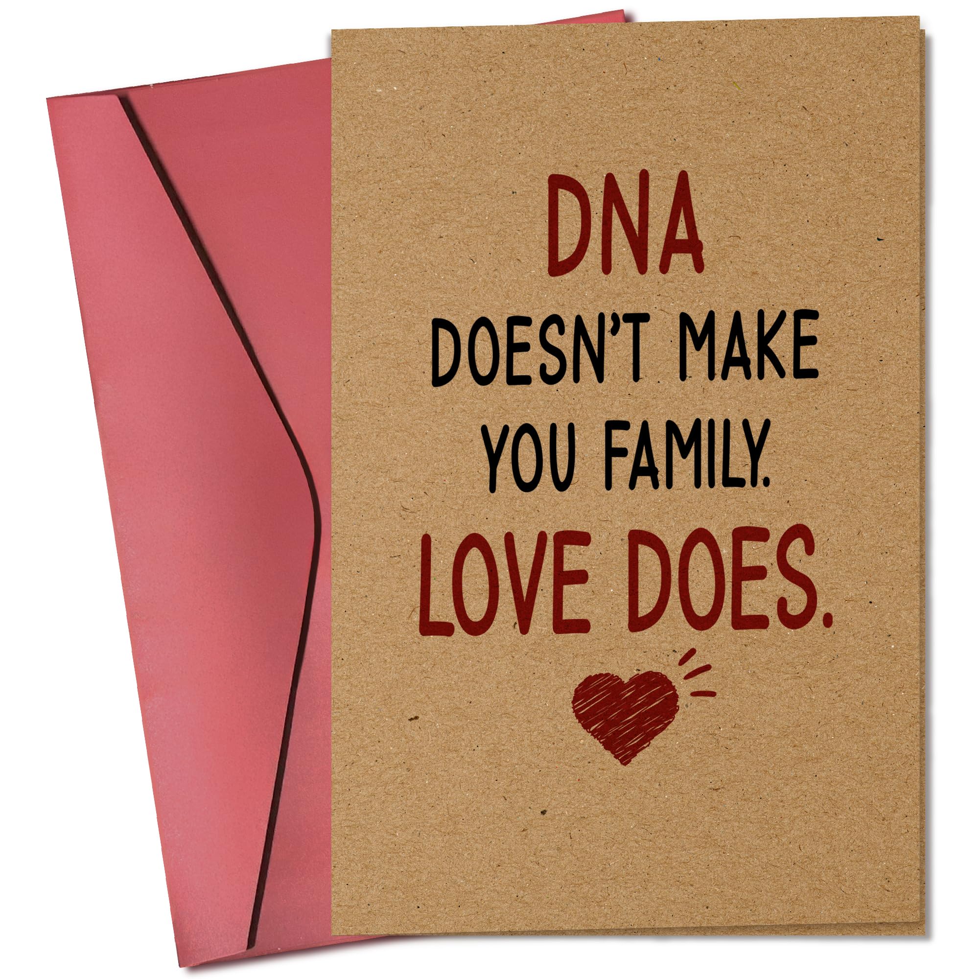 Photo 1 of 2CARDS **** Step Dad Fathers Day Card - Happy Fathers Day Cards for Bonus Step Dad, Stepfather from Daughter Son Wife - Funny Cards for Stepfather from Bonus Kids - Single 5.3''x 8'' Folded Greeting Card