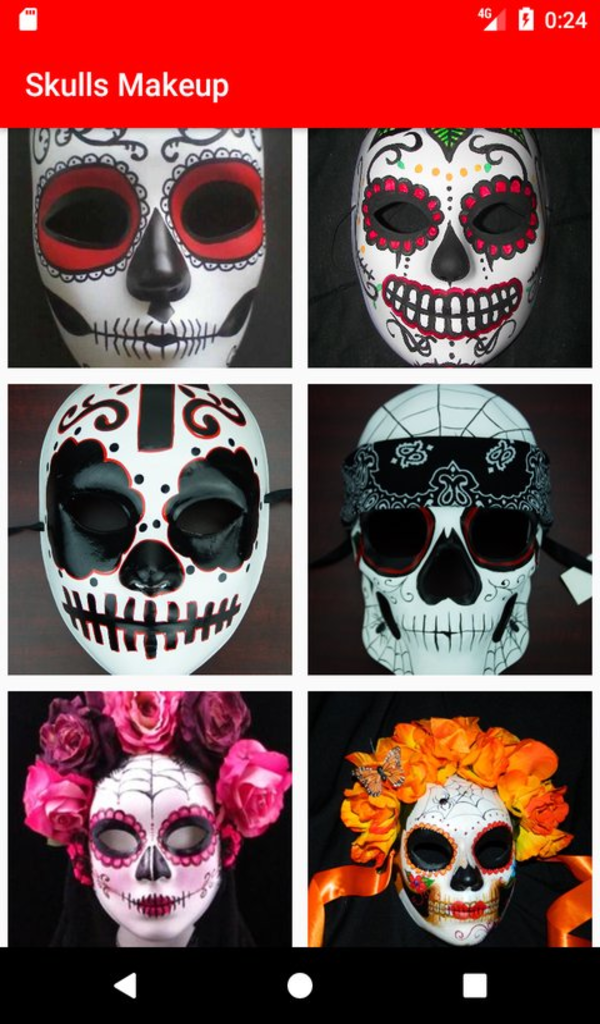 skull makeup bolsa