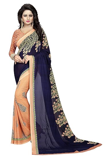 georgette with Blouse Piece Saree