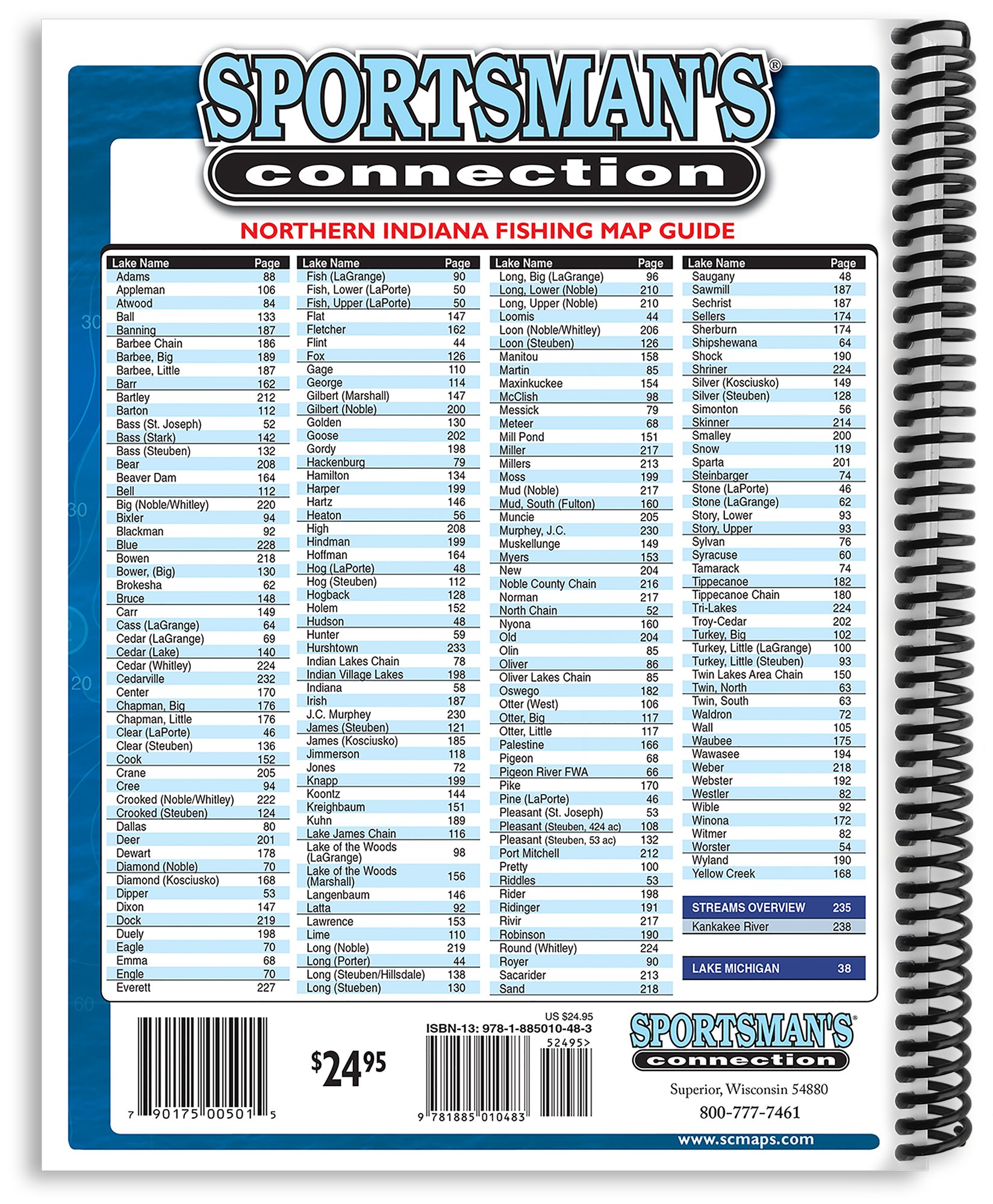Northern Indiana Fishing Map Guide Northern Indiana Fishing Map Guide: Sportsman's Connection, Jim Billig:  9781885010483: Amazon.com: Books