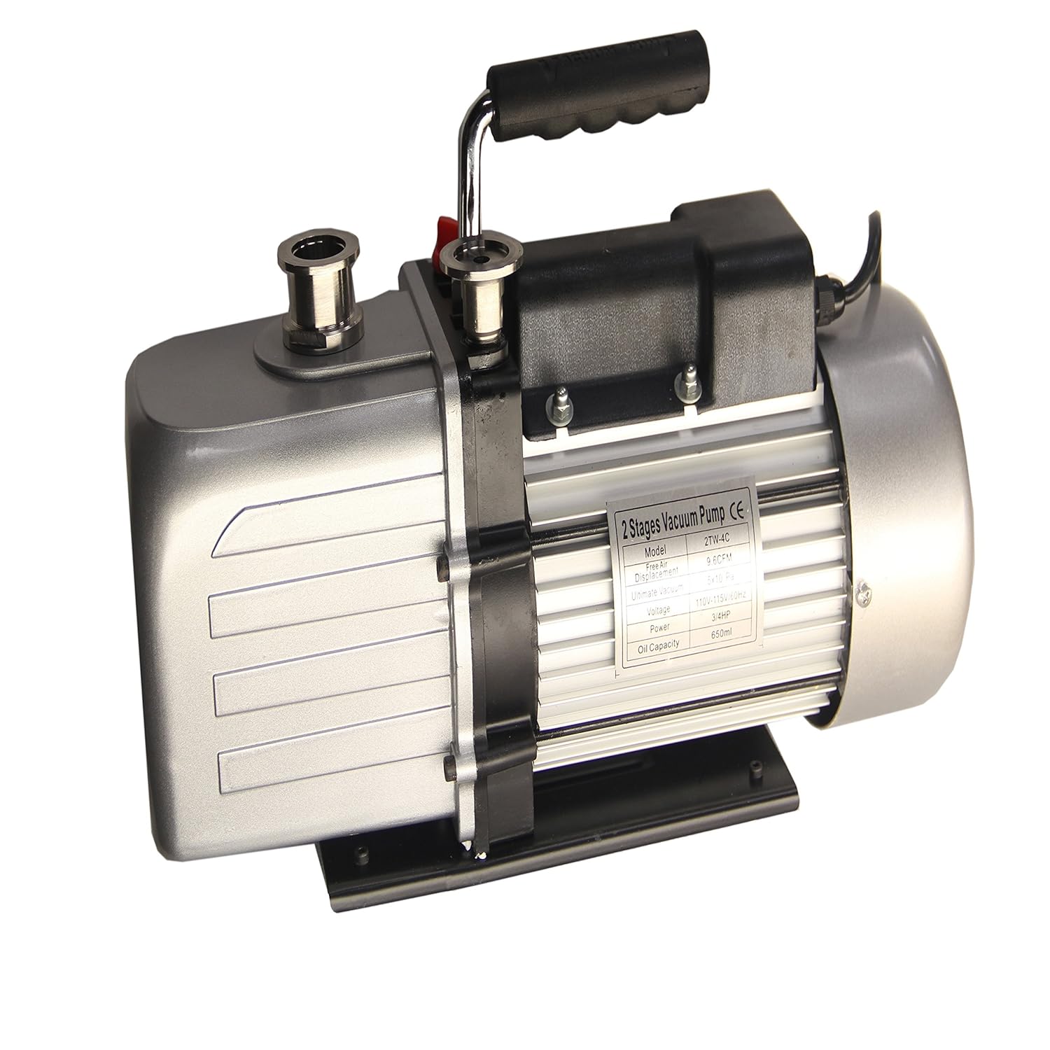 HFS Vacuum Pump Double Stage 110V 1/4" SAE; 0.5Par;1/3HP 2.5CFM60l