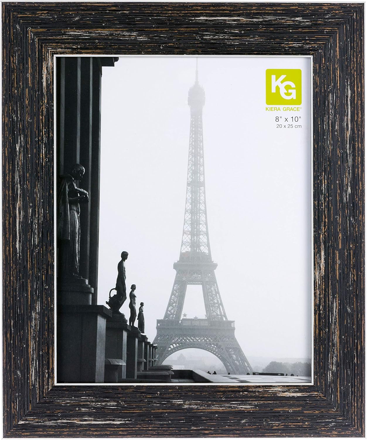 Photo Albums, Frames & Accessories - kieragrace - PH44005-1 Farmhouse luxury-frames, 8 by 10-Inch, Blackended Wood