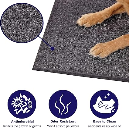 Amazon Com Midwest Homes For Pets Mat36 Cushioned Dog Crate Mat Medium Large Black Pet Supplies