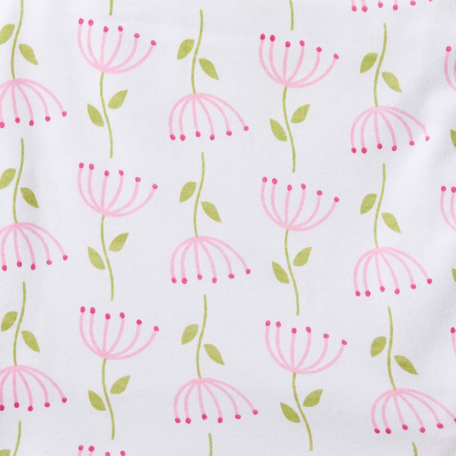 Touched by Nature Unisex Baby Organic Cotton Swaddle, Receiving and Multi-purpose Blanket, Feather, One Size: Baby