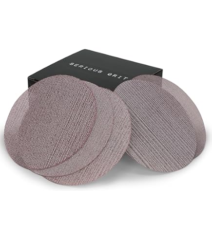 Mirka Galaxy 6” (150mm) Sanding Discs – Grit 40, 50 Discs/Pack, Hook & Loop, Self-Sharpening Ceramic Grain, Non-Clogging Coating – For Epoxy, Wood, Metal & Power Sanders