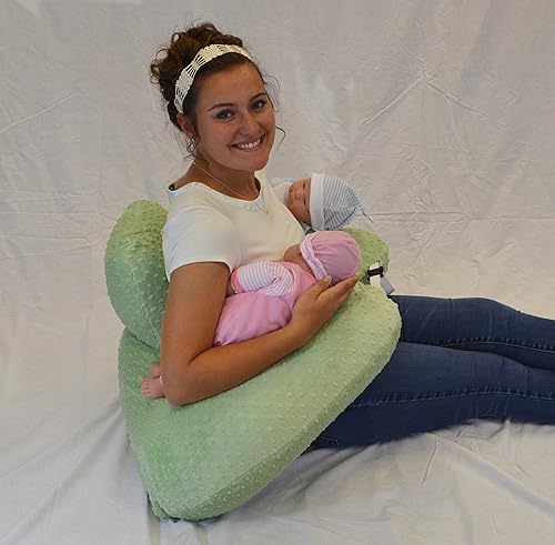 Twin Z Pillow Green, The Only in Twin Pillow for Breastfeeding