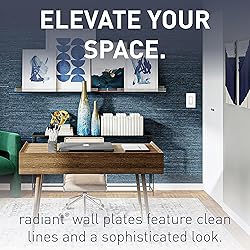 Legrand radiant RWP26WCC10 Screwless Wall Plates, 1