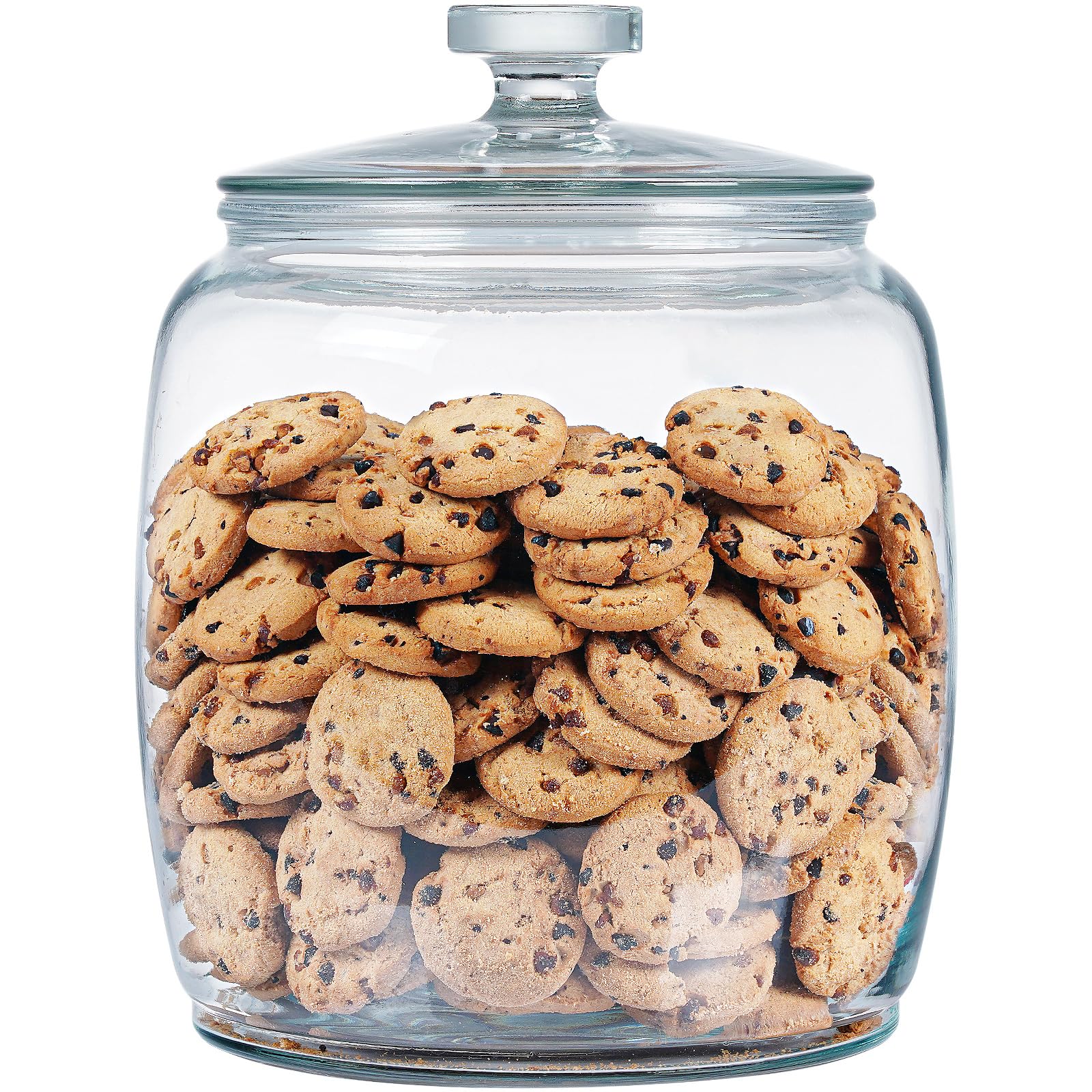 Photo 1 of Daitouge 2.5 Gallon Glass Jars with Lids, Large Cookie Jars with Wide Opening, 1 Pack Glass Storage Jars with Lids for Kitchen, Great for Storage Flour, Rice, Sugar, Pasta, Candy