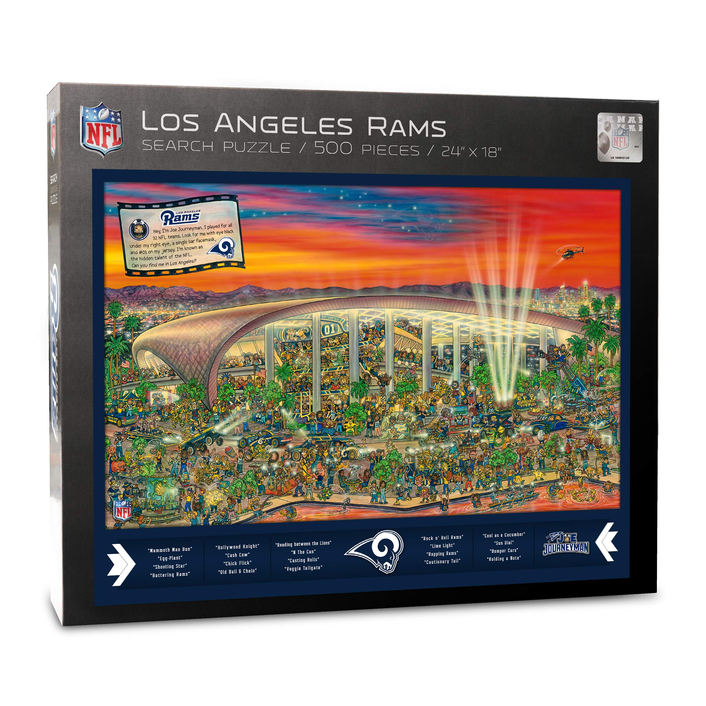 YouTheFan NFL Joe Journeyman 18'' x 24'' 500-Piece