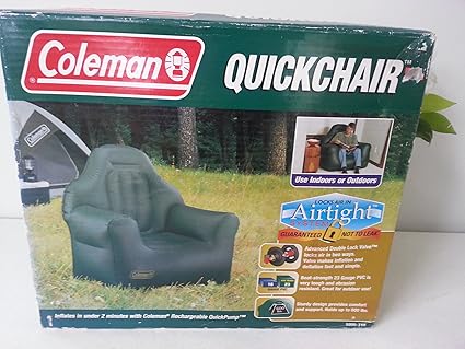Coleman Quickchair Inflatable Chair With Rechargeable Quickpump
