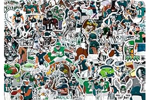 MISPEED 100 PCS American Sport Team Stickers Pack for Water Bottle, Laptop, Bicycle, Computer, Motorcycle, Travel Case, Car Decal Decoration Sticker