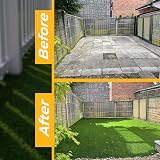 WALPLUS 4mx1m Artificial Grass 15mm Pile High Density Durable Lawn Mat view 5