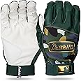 Franklin Sports MLB Adult Batting Gloves - Digitek Camo Baseball + Softball - Premium Leather - Many Sizes+Colors-Adult