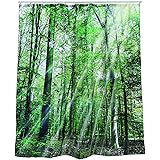 MSV Duschvorhang Ringe - 12 Stück Weiße Kunststoff Ringe Für Duschvorhang