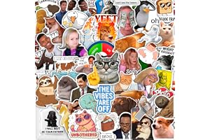 160Pcs Meme Stickers for Adults - Funny Stickers for Water Bottle, Pop Culture Decals for Laptop - Sarcastic, Humour, Silly Decals Vinyl - Meme Gifts for Men and Women