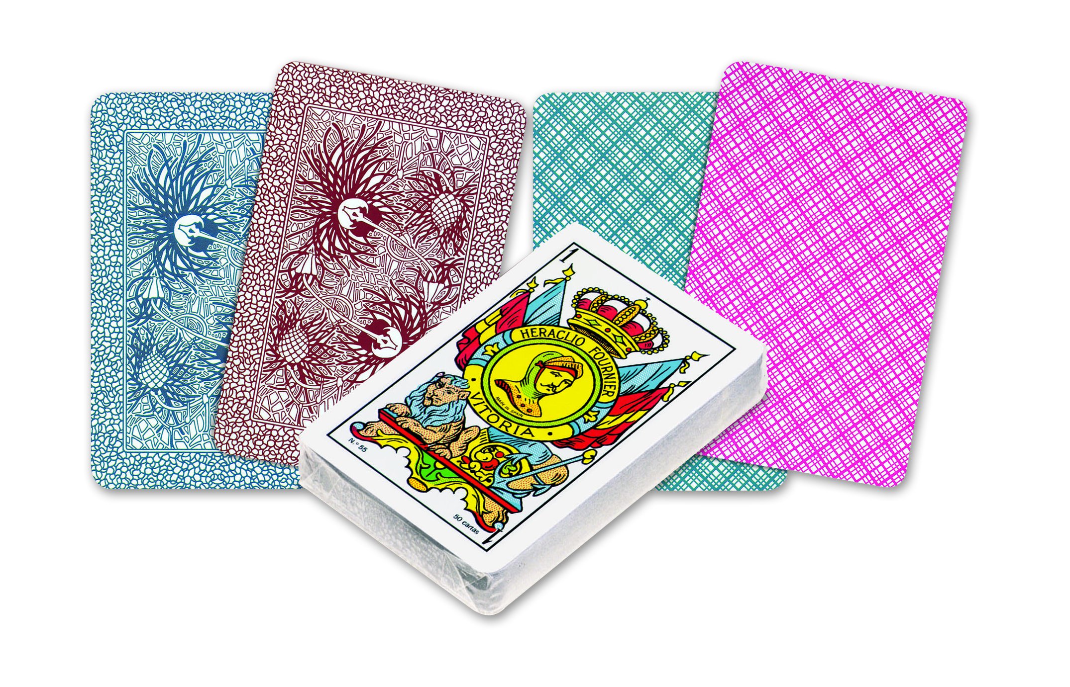 Fournier - Deck of Spanish Cards, Blue/Red (F20995)