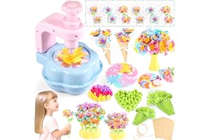 INNOCHEER Kids Crafts, Arts and Crafts for Kids 4-6, Craft Kits, Frozen Toys, Fabric Flower Bouquets Toys, 6 Year Old Girl Birthday Gift, 8 Year Old Girl Birthday Gift, Christmas Gifts Halloween Crafts