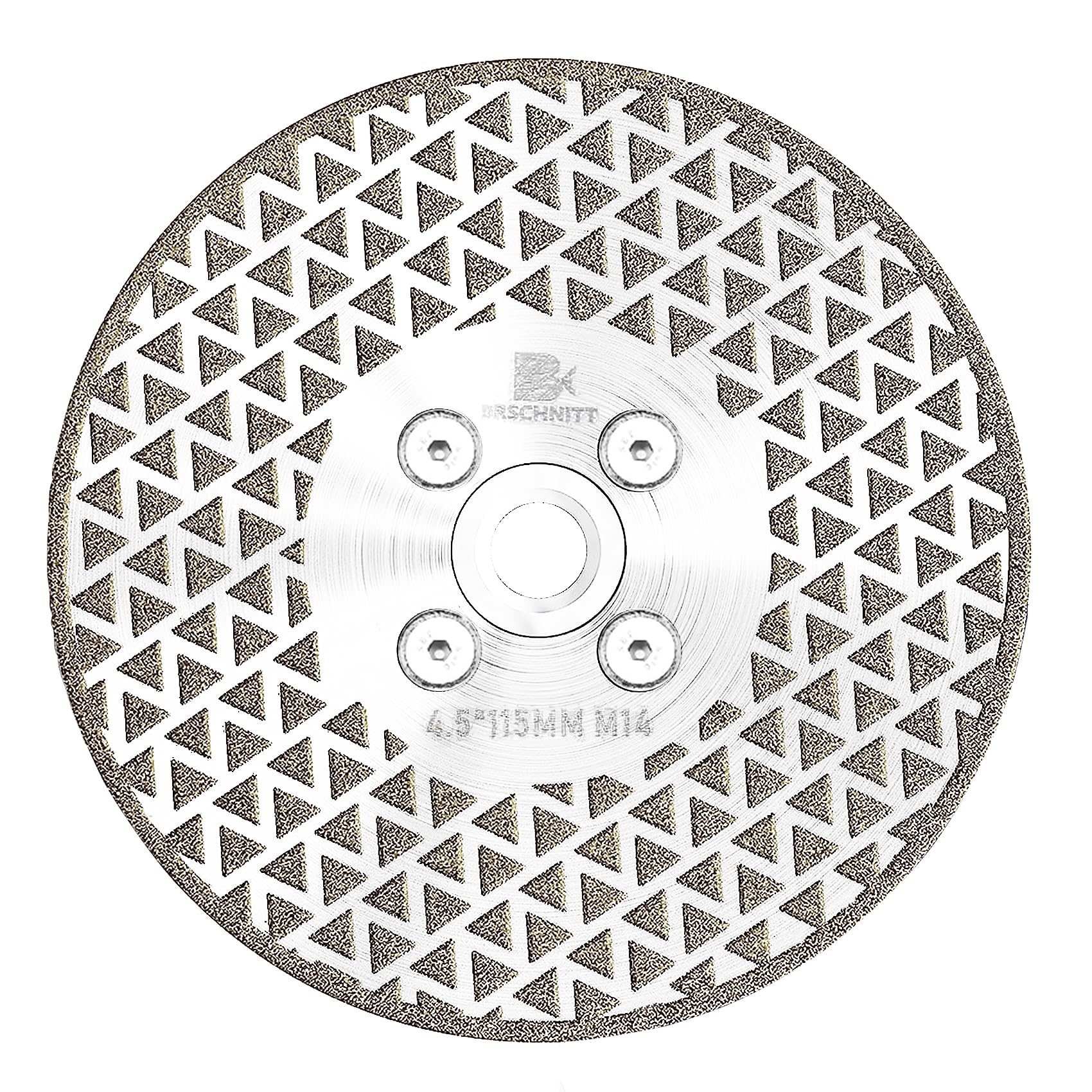 Electroplated Diamond Cutting Grinding Disc,BRSCHNITT 115mm for Granite Marble Single Side Coated Diamond Grinding Wheel with M14 Flange Angle Grinder Saw Blade