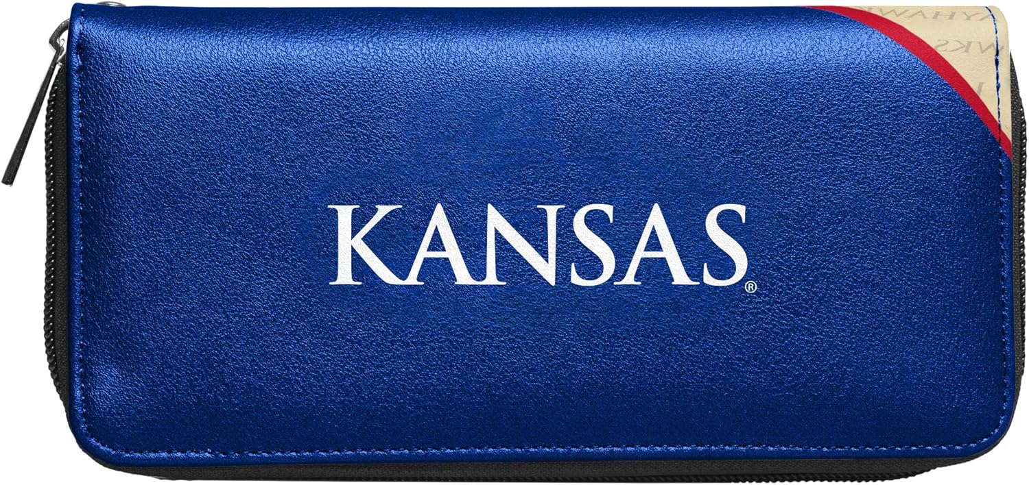 NCAA Georgia Bulldogs Curve Zip Organizer Wallet: Clothing