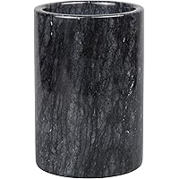 Creative Home Natural Black Marble Wine Cooler Champagne Chiller Kitchen Utensil, Flatware Holder