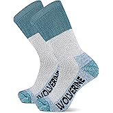 Wolverine Men's Upland Thermal Wool Boot Crew Socks (2-Pack)