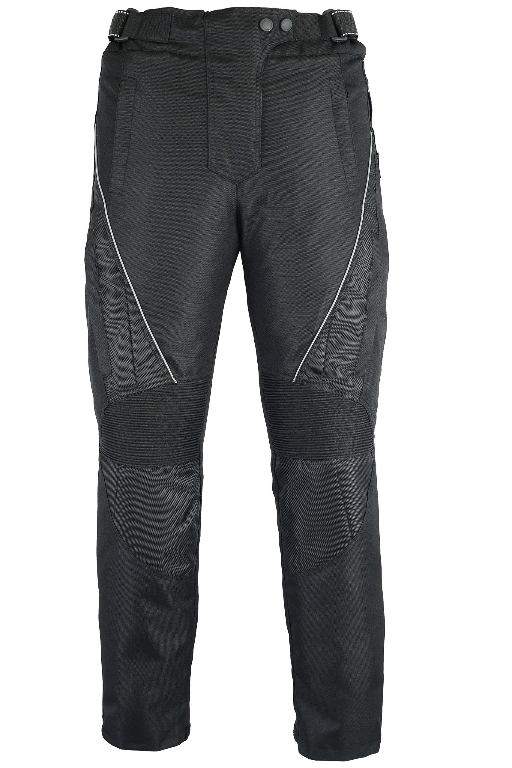 Bikers Gear Australia New Ladies Jazz Waterproof Motorcycle Trousers Black with Venting Removable Thermal Liner and CE1621-1 Armour UK 12S EU M