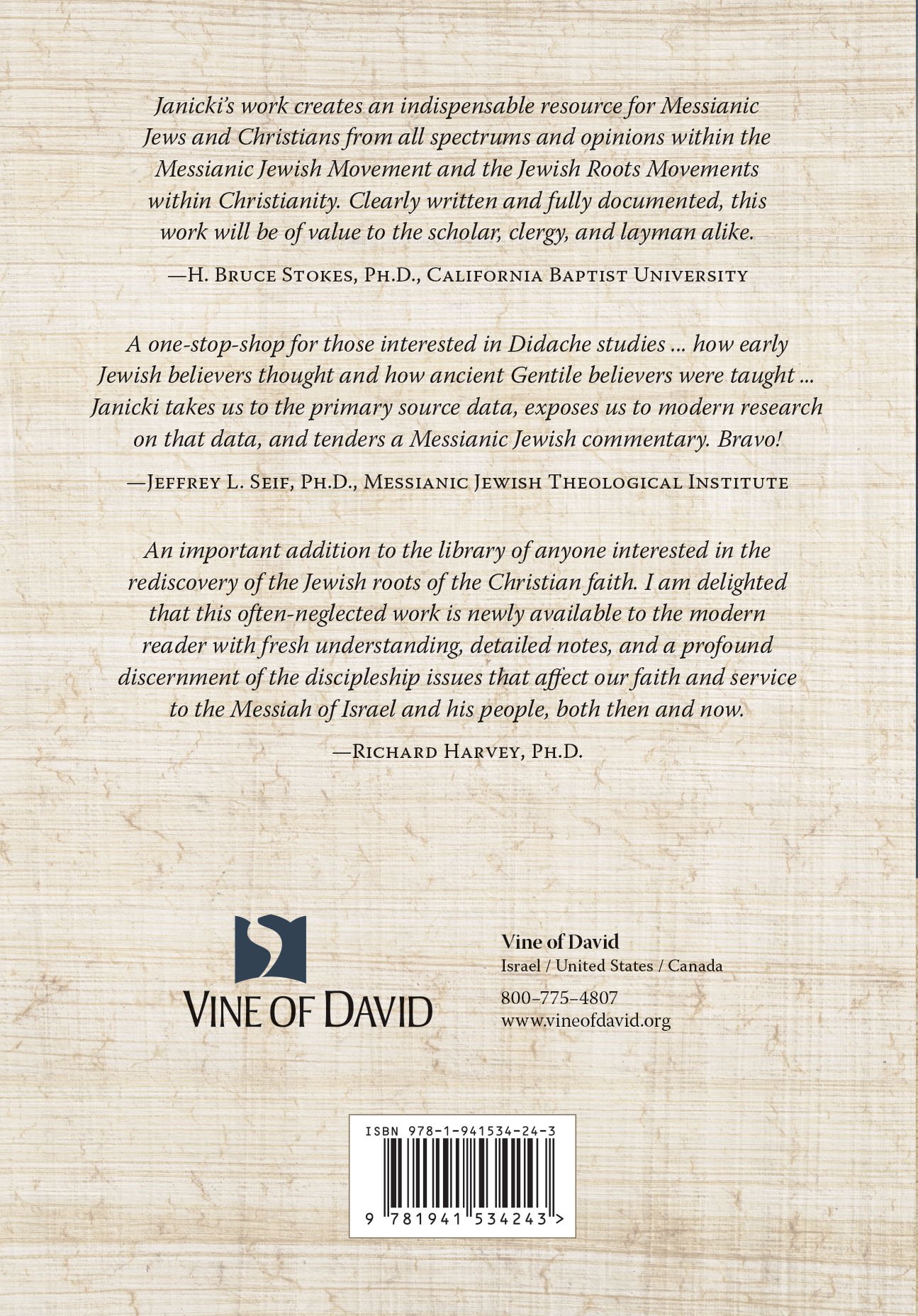 The Way of Life - Didache: A New Translation and Messianic Jewish Commentary