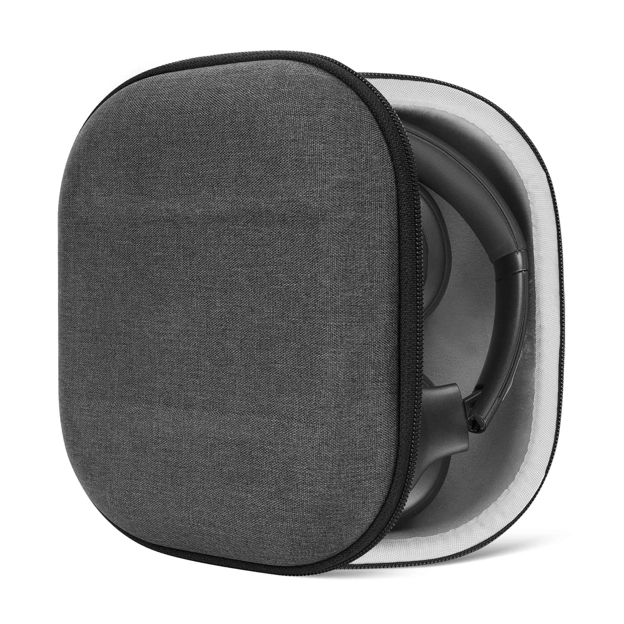 Geekria Shield Headphones Case Compatible with JBL TUNE 750/710BT, Tour ONE, Live 770NC, EVEREST 750NC, Replacement Hard Shell Travel Carrying Bag with Cable Storage (Dark Grey)
