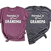 Promoted to Grandma Shirt, Grandpa Shirt, New Grandmother and Grandfather Shirts, Grammy Nana Mimi Outfits, Grandparents Gifts T-Shirt, New Grammy Shirt