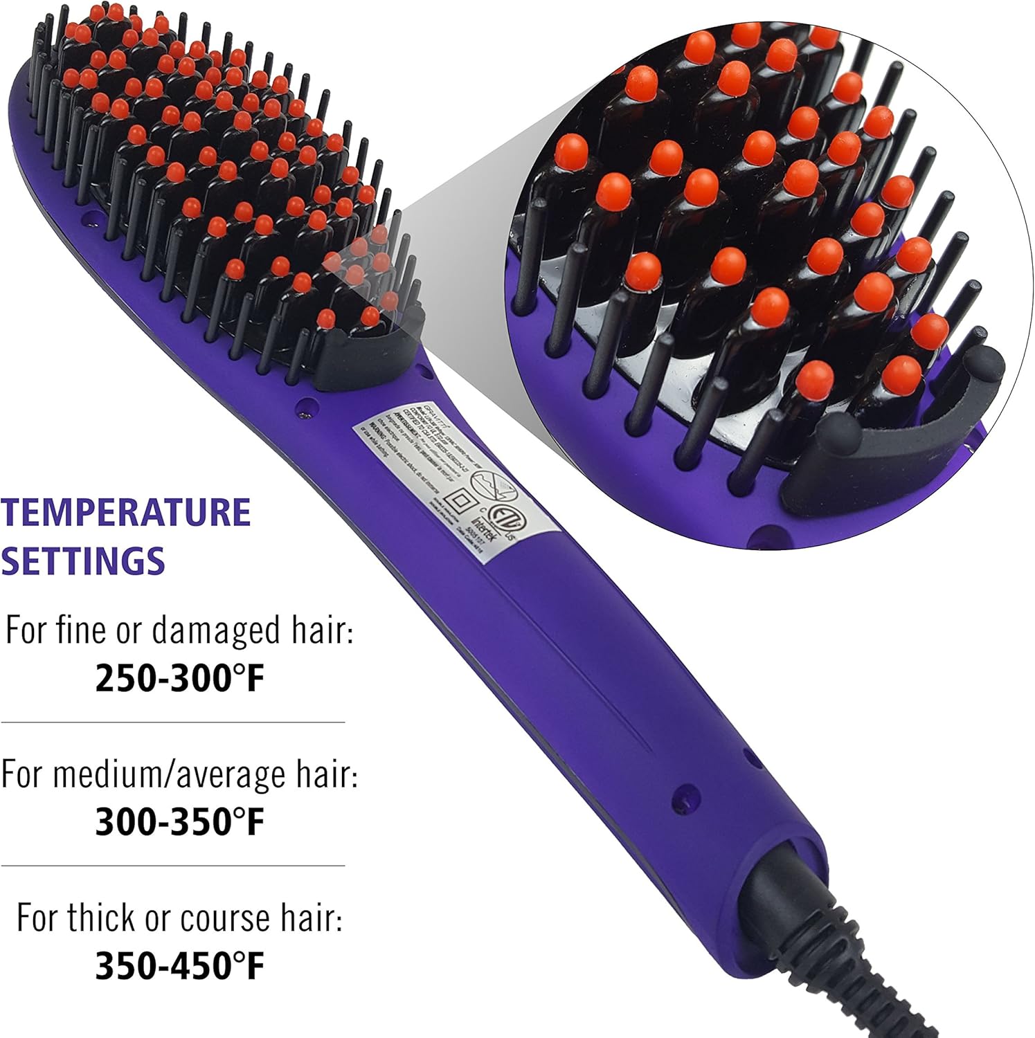 gravitti hair straightening brush