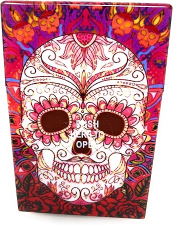 Caja para cigarrillos, diseño de calavera, color rosa: Amazon.es: Bricolaje y herramientas